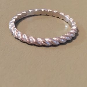 Judith Ripka stack ring sterling